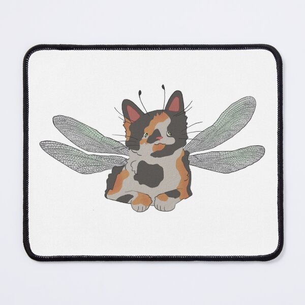 Item preview, Cat with dragonfly wings designed and sold by StudioBirb.