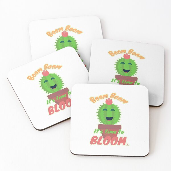 Item preview,  Boom Time To Bloom Cute Cactus Cartoon designed and sold by mytshirtfort.