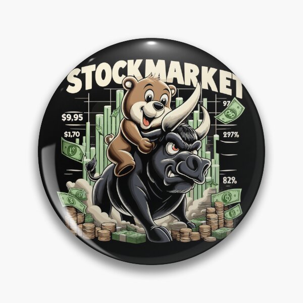 Item preview, stock market stock exchange bull bear profit gift designed and sold by Pineapple-Tree.
