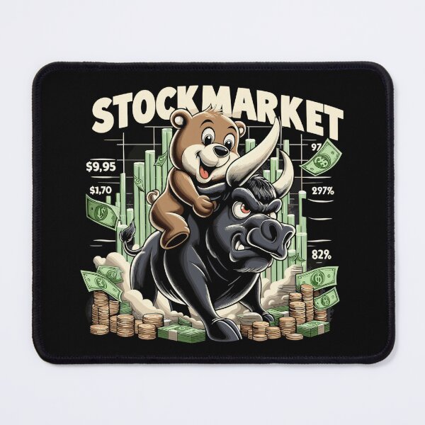 Item preview, stock market stock exchange bull bear profit gift designed and sold by Pineapple-Tree.