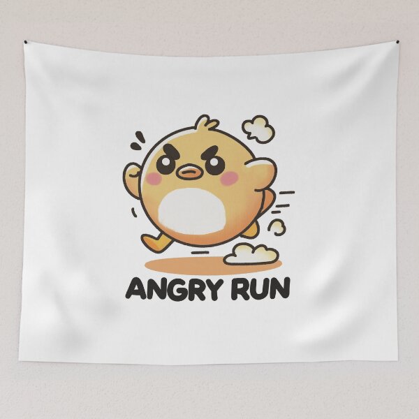 Item preview, Angry Run Cute Determined Chick designed and sold by PieChocolate.