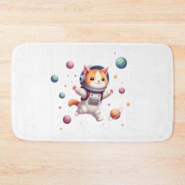 Item preview, Cosmic Kitty Space Cat cat floating in space designed and sold by BornBorn.