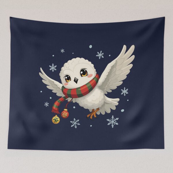 Item preview, Magical Christmas Owl  / Hedwig / christmas owl / Snowy Owl / owl xmas designed and sold by Krasnovaovaova.