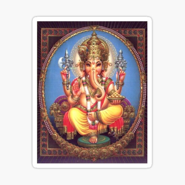Vista previa del artículo con la obra «Ganesh / Ganesha गणेश गणेश Elefante Hindú de Elefante Indio», diseñado y vendido por Martstore.