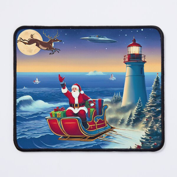 Item preview, Deck the Lighthouse with UFO designed and sold by FitEnvy.