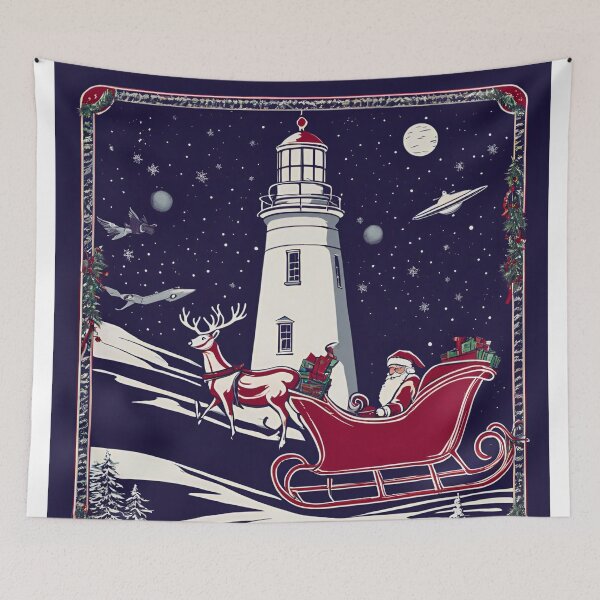 Item preview, Montauk Mayhem: Santa vs. the Aliens designed and sold by FitEnvy.