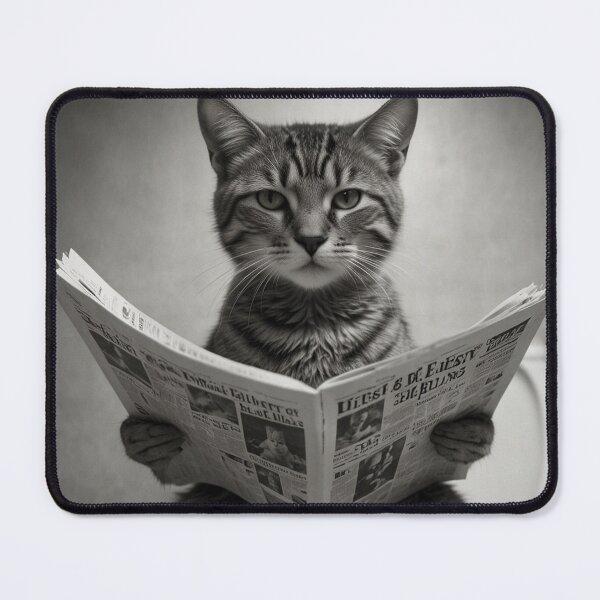 Item preview, Cool Cat Reading Newspaper designed and sold by vk09.