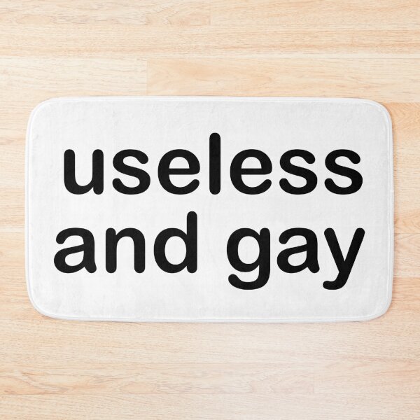 Item preview, useless and gay designed and sold by Tinybluebird.