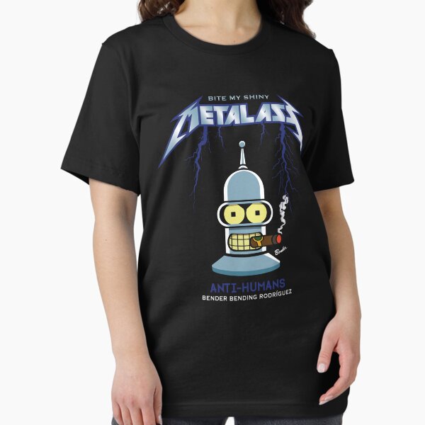 T-shirt Bender Futurama - Homme Taille M - Blanc Gildan - Occasion