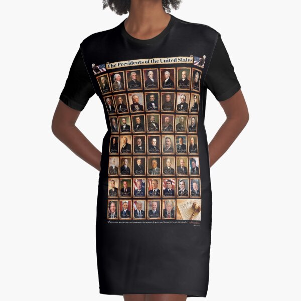 Item preview, 47 Presidents of the United States of America Featuring Donald Trump Black Background designed and sold by examinethepast.