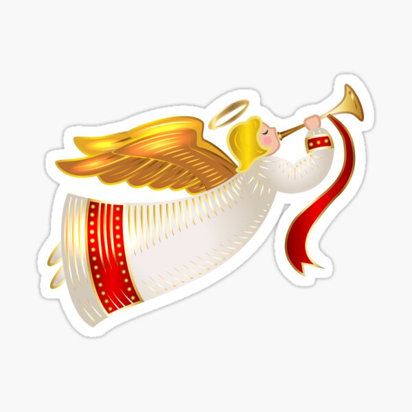 Christmas Angel Sticker
