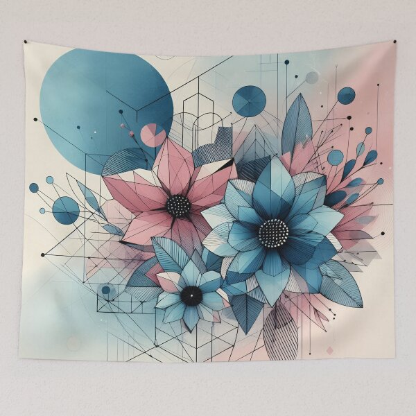 Item preview, Blue Abstract Flowers  designed and sold by GraphicsClub.