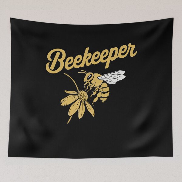 Item preview, Beekeeper Bee and Flower Graphic designed and sold by InsanseCreation.