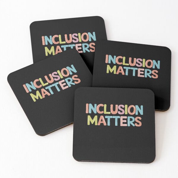 Item preview, Inclusion Matters Multicolor Autism Quote designed and sold by InsanseCreation.