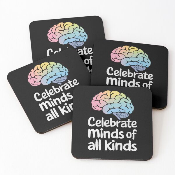 Item preview, Celebrate Minds of All Kinds Autism Quote designed and sold by InsanseCreation.
