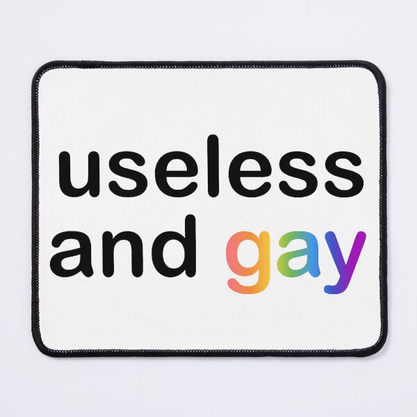 Item preview, useless and gay designed and sold by Tinybluebird.