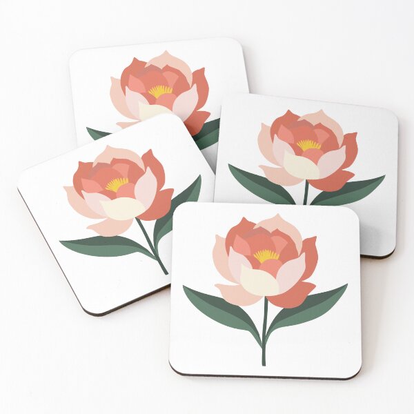 Item preview, Graceful Peony Blossom - Contemporary Floral Illustration designed and sold by Fikuall.