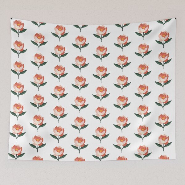 Item preview, Graceful Peony Blossom - Contemporary Floral Illustration designed and sold by Fikuall.