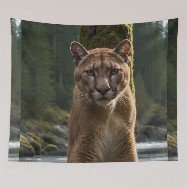 Item preview, Cougar Wildlife Scene designed and sold by Skye Ryan-Evans.