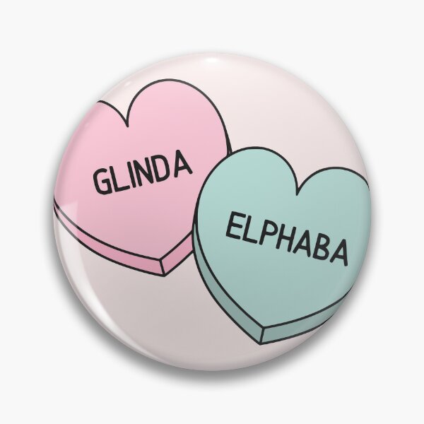Item preview, Wicked Gelphie Glinda and Elphaba Candy Hearts designed and sold by humnoo.