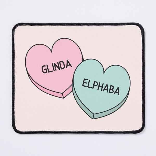 Item preview, Wicked Gelphie Glinda and Elphaba Candy Hearts designed and sold by humnoo.