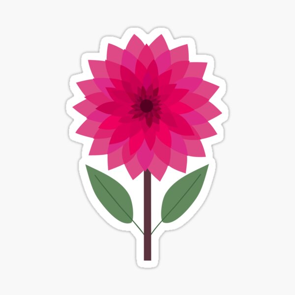 Item preview, Dahlia - Modern Floral Design designed and sold by Fikuall.