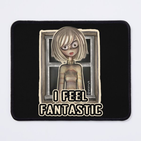 Item preview, I Feel Fantastic (Tara The Android) creepy cute drawing designed and sold by AtzinYK.