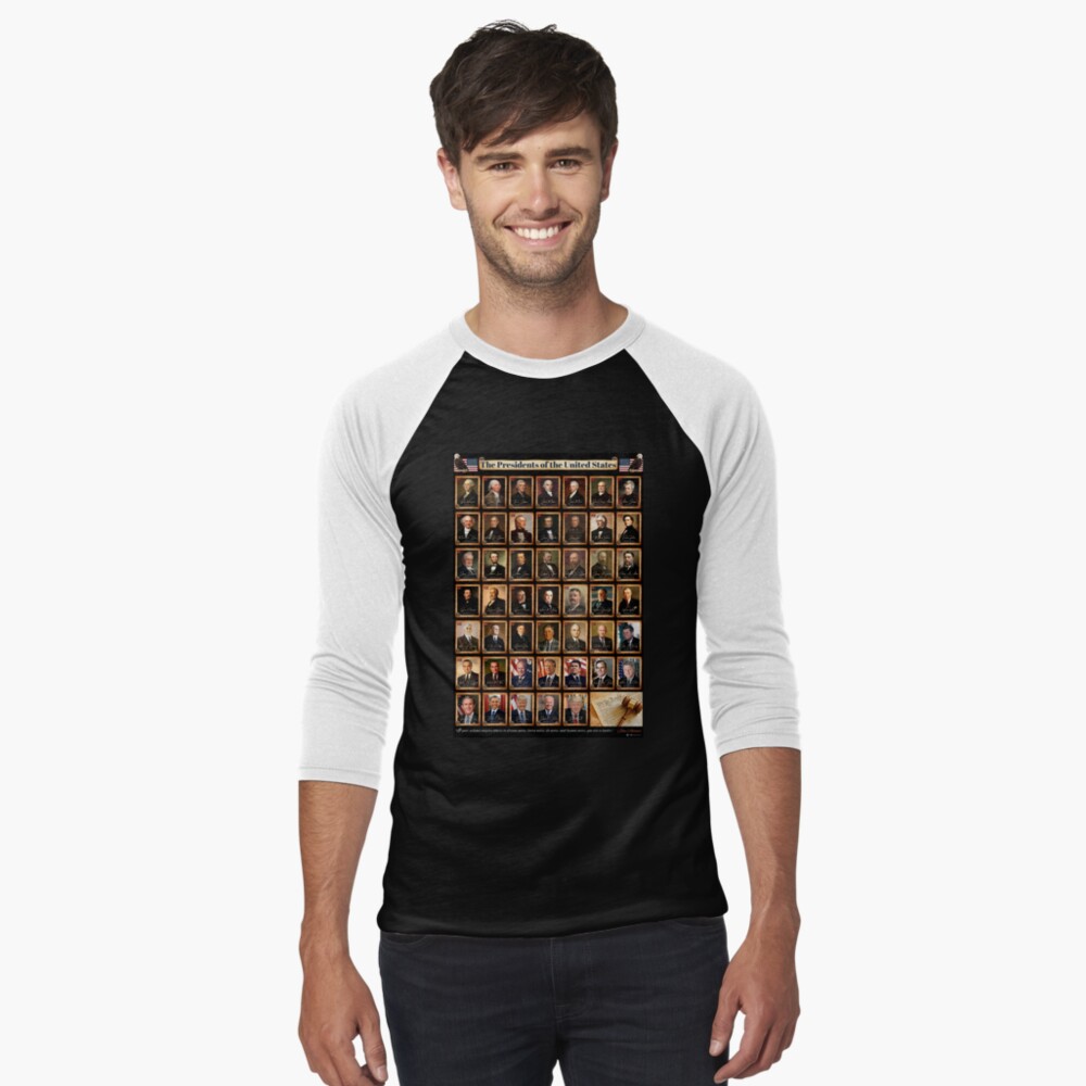 Item preview, Baseball ¾ Sleeve T-Shirt designed and sold by examinethepast.