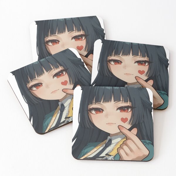 Item preview, ZZZ Miyabi Finger love sing Sticker designed and sold by HakiVisions.