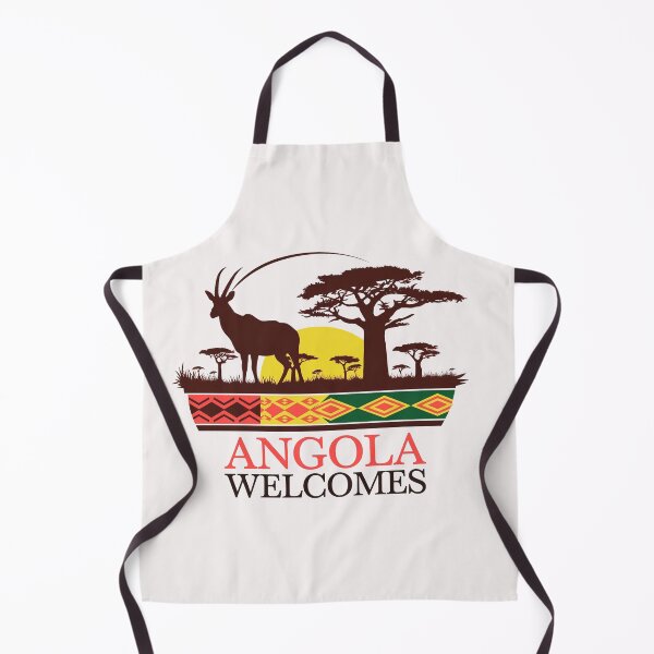 Item preview, Angola Welcomes Flag Map Luanda designed and sold by AnimalsDH305.