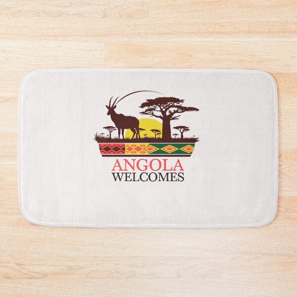 Item preview, Angola Welcomes Flag Map Luanda designed and sold by AnimalsDH305.