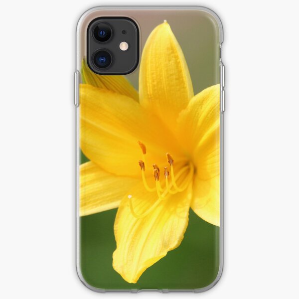 Yellow Day Lilly iPhone Soft Case