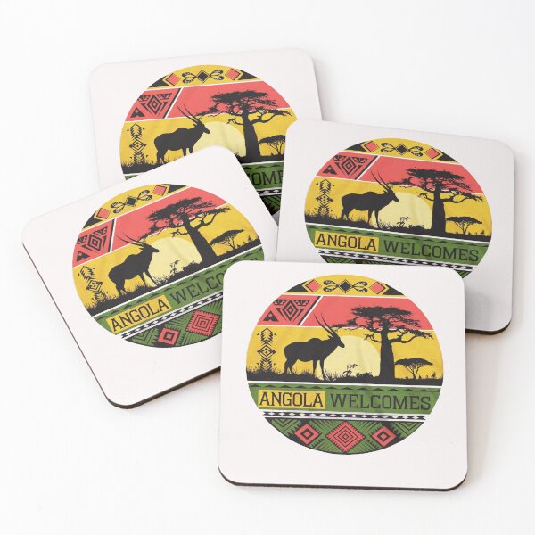 Item preview,  Angola Welcomes Flag Map Luanda designed and sold by AnimalsDH305.