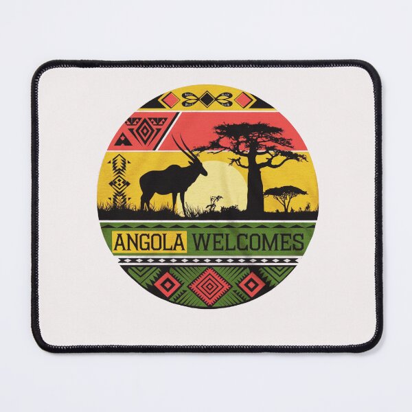 Item preview, Angola Welcomes Flag Map Luanda designed and sold by AnimalsDH305.