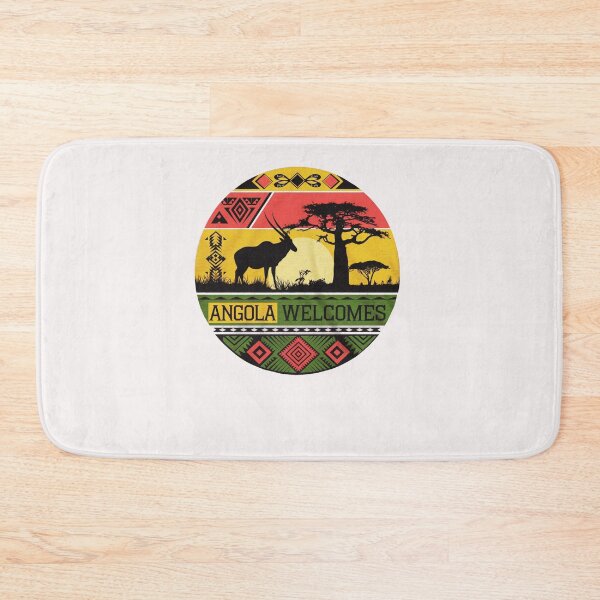 Item preview, Angola Welcomes Flag Map Luanda designed and sold by AnimalsDH305.