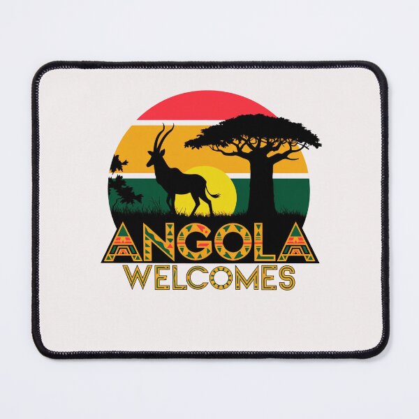 Item preview, Angola Welcomes Flag Map Luanda designed and sold by AnimalsDH305.