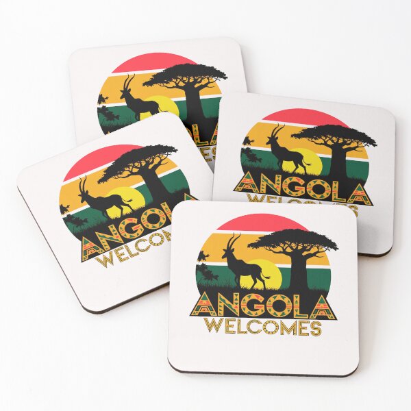 Item preview, Angola Welcomes Flag Map Luanda designed and sold by AnimalsDH305.