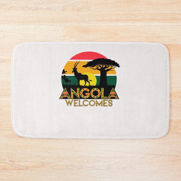 Item preview, Angola Welcomes Flag Map Luanda designed and sold by AnimalsDH305.