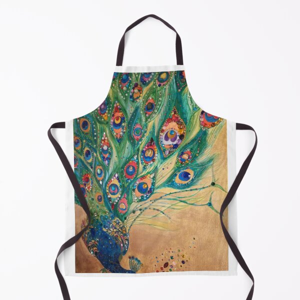 Item preview, Decorative jewelled peacock artwork designed and sold by esvb.