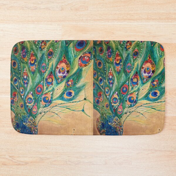 Item preview, Decorative jewelled peacock artwork  designed and sold by esvb.