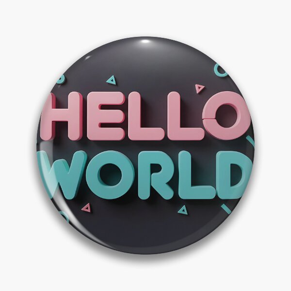 Item preview, Hello World designed and sold by DelyCada.