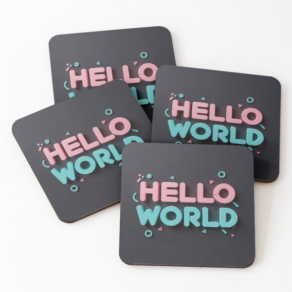 Item preview, Hello World designed and sold by DelyCada.
