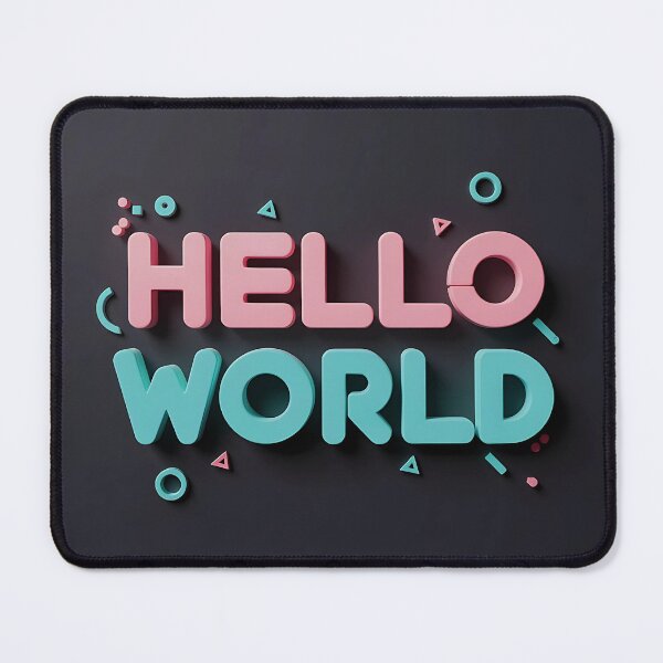 Item preview, Hello World designed and sold by DelyCada.