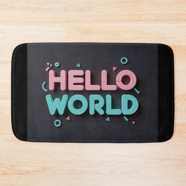 Item preview, Hello World designed and sold by DelyCada.