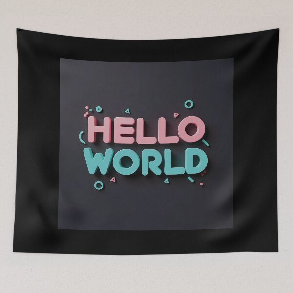 Item preview, Hello World designed and sold by DelyCada.