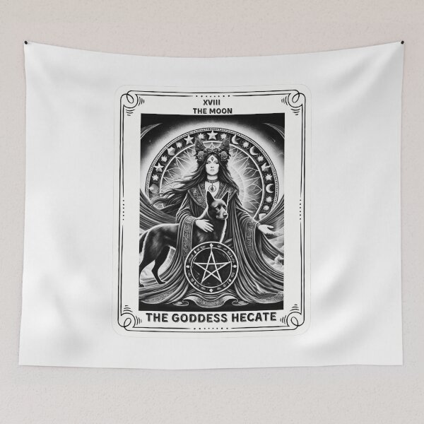 Item preview,  The Goddess Hecate tarot card the moon designed and sold by MilkyForest.