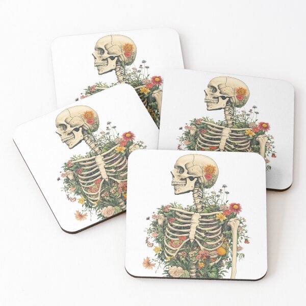 Item preview, Skeleton With Flowers Growing  designed and sold by HardysHouse.