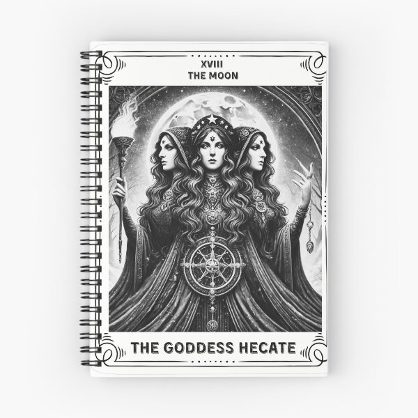 Item preview, The Goddess Hecate tarot card the moon designed and sold by MilkyForest.