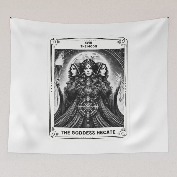 Item preview, The Goddess Hecate tarot card the moon designed and sold by MilkyForest.