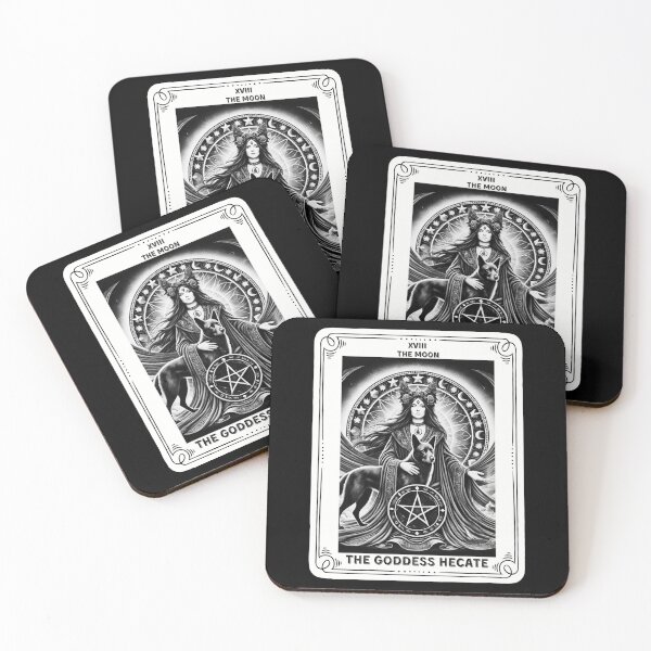 Item preview,  The Goddess Hecate tarot card the moon designed and sold by MilkyForest.